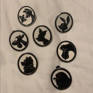 winnie the pooh silhouette disney pin bundle